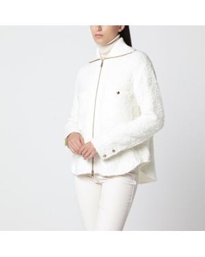 Moncler Zip-Up Jacket - White