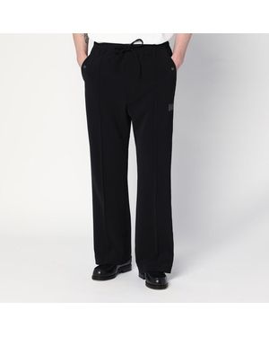 Needles Pantaloni neri con logo - Nero