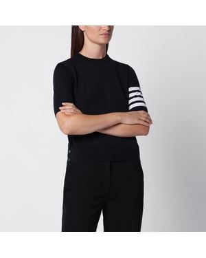 Thom Browne Virgin Wool Sweater - Black