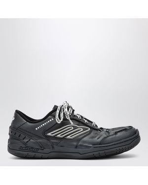 Balenciaga Hamptons Worn-Out Trainers - Black