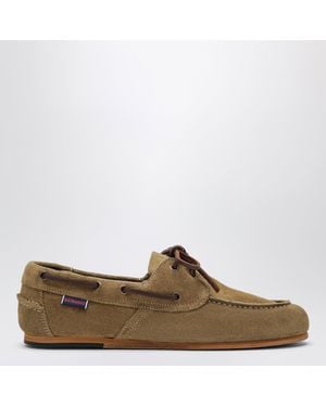 Sebago Owen Taupe Suede Loafers - Brown