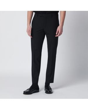 PT Torino Wool Blend Trousers - Black