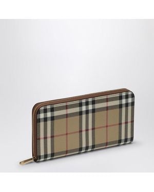 Burberry Portefeuille Zippé À Motif Check - Multicolore