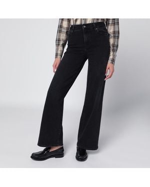 FRAME Le Slim Palazzo Pants - Black