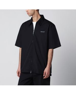 Carhartt S/S Postal Zip Shirt - Black