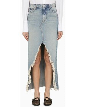 Mother Gonna lunga the ditcher maxi super fray - Blu