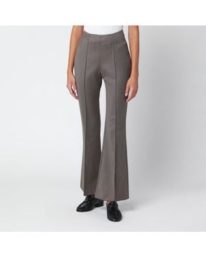 Frankie Shop Dessa Mélange Wool Trousers - Grey