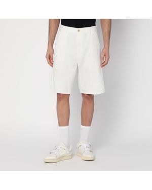 Carhartt Short single knee color wax - Bianco