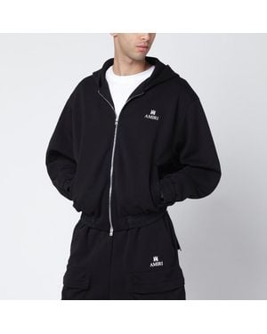 Amiri Cotton-Blend Zip Sweatshirt - Black