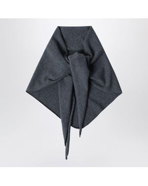 Extreme Cashmere Grauer Dreieckiger Schal Aus Kaschmir - Schwarz