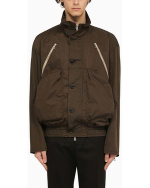 Dries Van Noten Vanborn Khaki Bomber Jacket - Brown