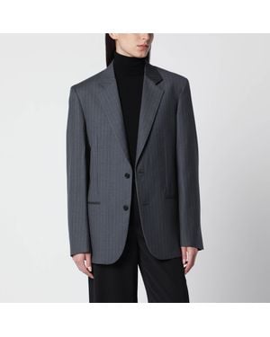 Gucci Light Pinstripe Wool Jacket - Grey