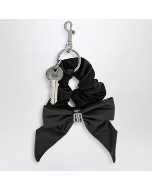 Balenciaga Keyring With Bow And Scrunchie - Black