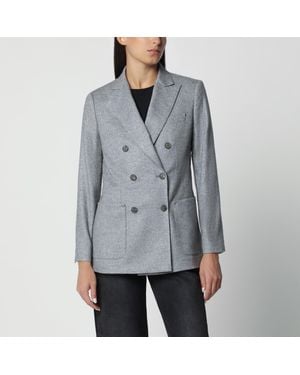 Max Mara Double-Breasted Blazer - Grey