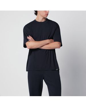 Represent T-Shirt A Maniche Corte Blu Notte - Nero