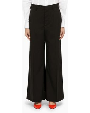Marni Pantaloni palazzo di lana nera - Nero