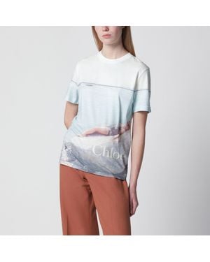 Chloé Crewneck Logo T-Shirt - White