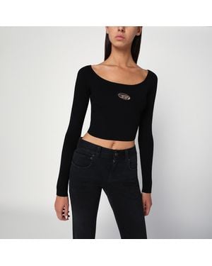 DIESEL Top Cropped M-Vera-Ls - Black