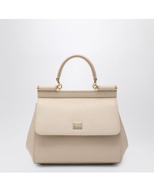 Dolce & Gabbana Medium Sicily Handbag - Natural