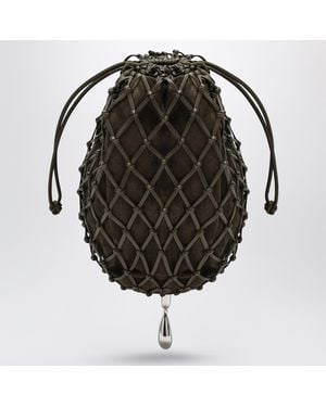 SAVETTE Macrame Pouch - Black