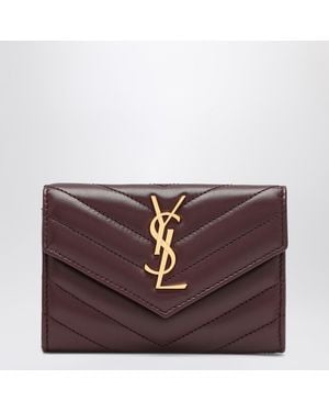 Saint Laurent Cassandre Wallet - Purple