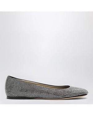Loewe Ballerina Toy Leather And Rhinestones - Black