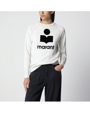 Isabel Marant Millyny Cotton Sweatshirt With Logo - White