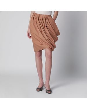 Chloé Reef Shell Cotton Wrap Skirt - Brown