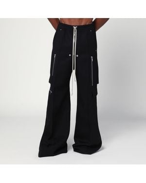 Rick Owens Wide Cargobelas Trousers - Black