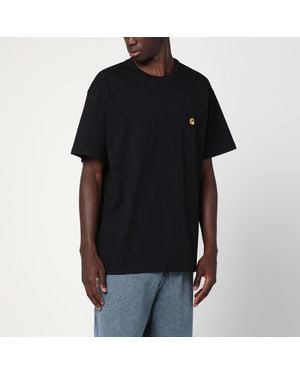 Carhartt T-Shirt S/S Chase En Coton - Noir
