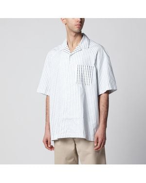 Jacquemus Romarin Short-Sleeve Cotton Shirt - White