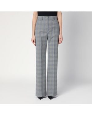 Sportmax Prince Of Wales Check Pants - Grey