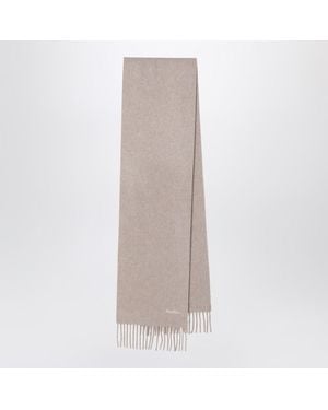 Max Mara Wool Scarf - Natural
