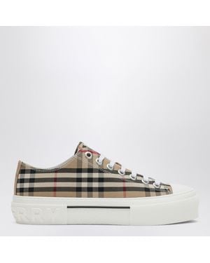 Burberry Low Vintage Check Trainer - Natural