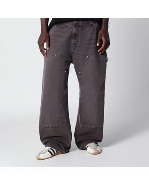 Carhartt Og Double Knee Pant Tobacco/Destroy Wash - Grey