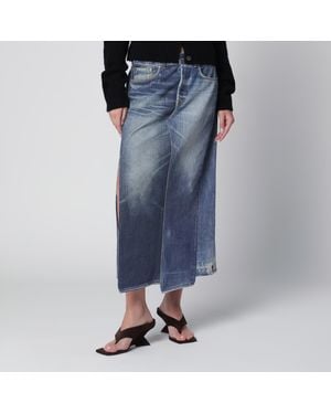 Our Legacy Craft Midi Denim Skirt - Blue