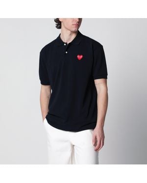 COMME DES GARÇONS PLAY Heart Polo Shirt - Black