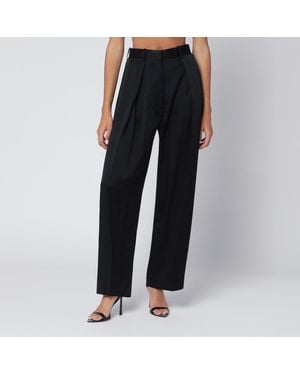 Victoria Beckham Pleated Trousers - Black