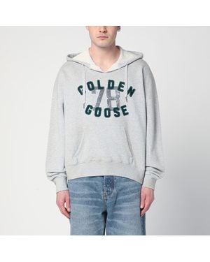 Golden Goose Cotton Sweatshirt With Logo - Grey