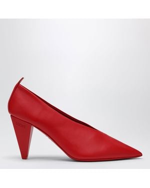 Loewe Origami Cubic Court Shoes - Red