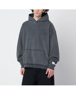 GALLERY DEPT. Graphitgraues Sweatshirt Mit Relief-Logo