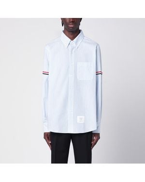 Thom Browne White/blue Striped Button-down Shirt