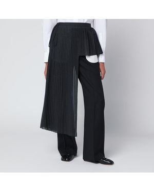 MKDT STUDIO Avery Atelier Pleated Half Skirt - Blue