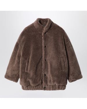 Douuod Teddy-Effect Jacket - Brown
