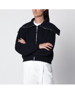 Rohe Wool Zip-Up Cardigan - Black