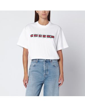 Gucci T-Shirt Avec Logo Imprimé - Blanc