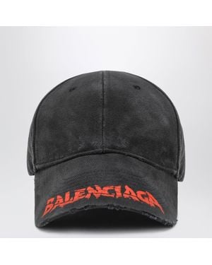 Balenciaga Herren-Basecap Mit Logo Aus Baumwolle, Schwarz