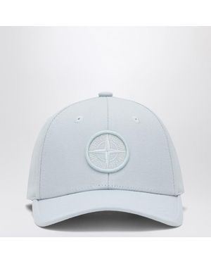 Stone Island Hellblauer Hut Mit Compass-Logo - Weiß