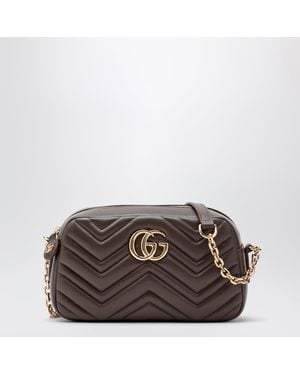 Gucci Small Gg Marmont Camera Bag - Brown