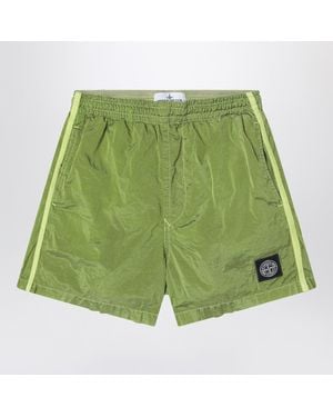 Stone Island Lime Nylon Swimsuit - Green